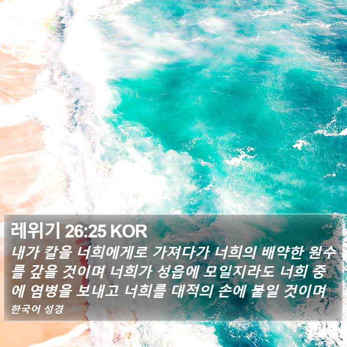 레위기 26:25 KOR Bible Study