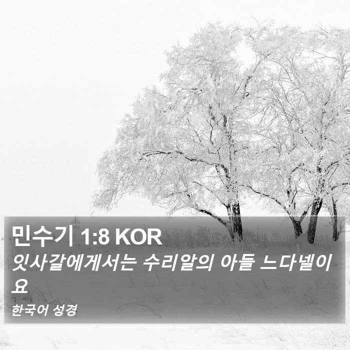 민수기 1:8 KOR Bible Study