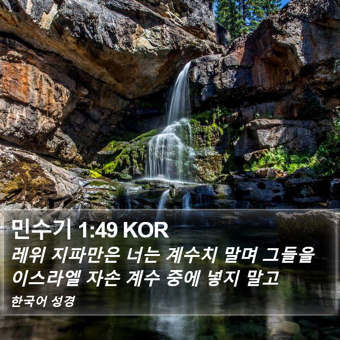 민수기 1:49 KOR Bible Study