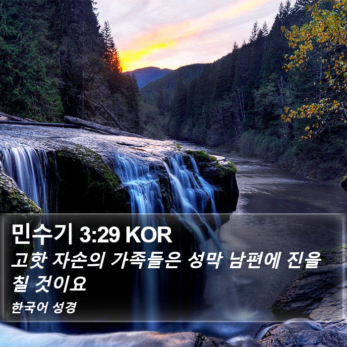 민수기 3:29 KOR Bible Study