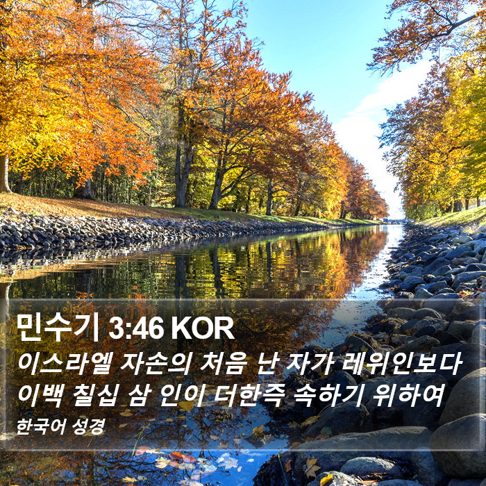 민수기 3:46 KOR Bible Study