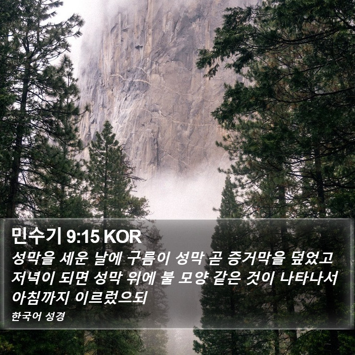 민수기 9:15 KOR Bible Study