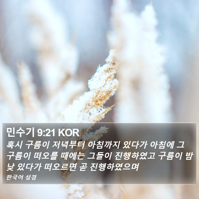 민수기 9:21 KOR Bible Study