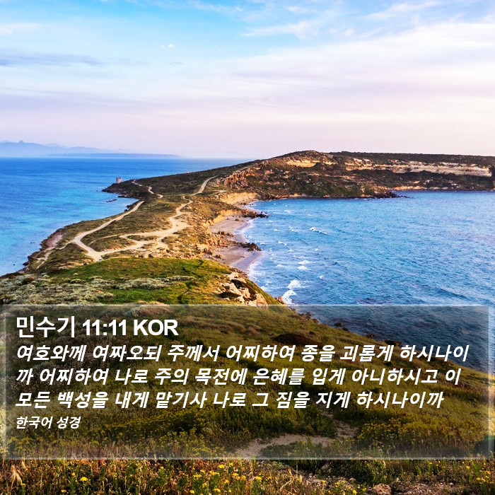 민수기 11:11 KOR Bible Study