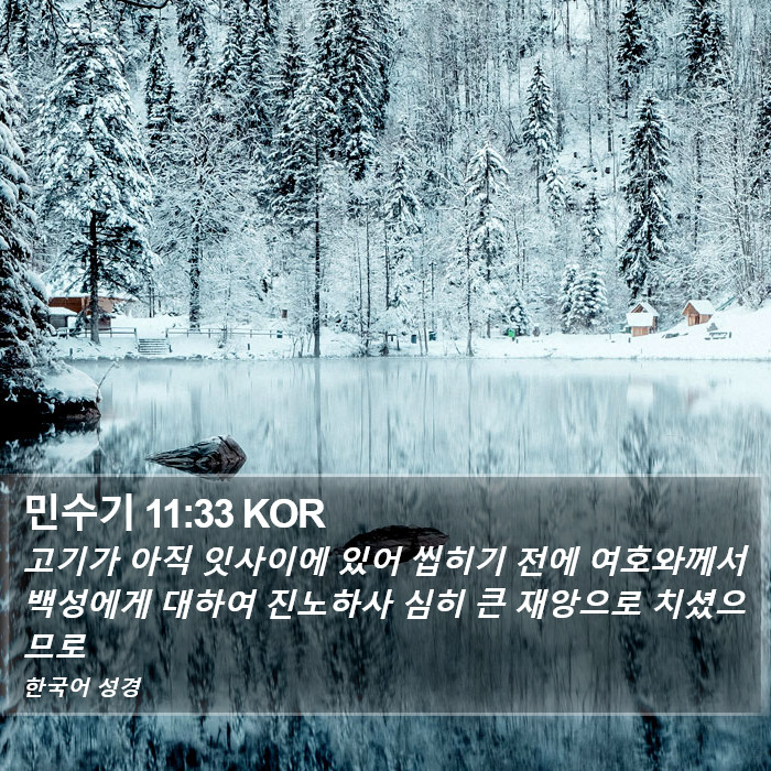 민수기 11:33 KOR Bible Study