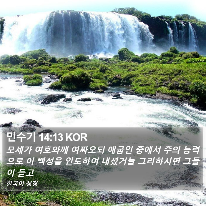 민수기 14:13 KOR Bible Study