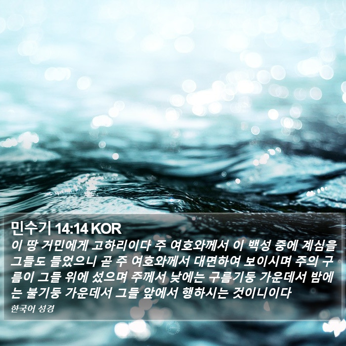 민수기 14:14 KOR Bible Study