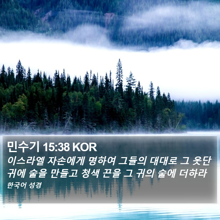 민수기 15:38 KOR Bible Study