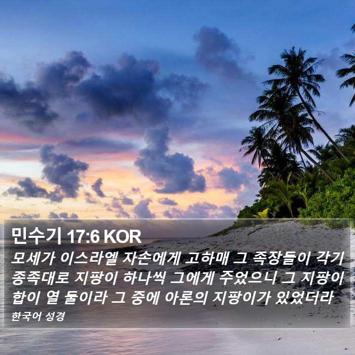 민수기 17:6 KOR Bible Study