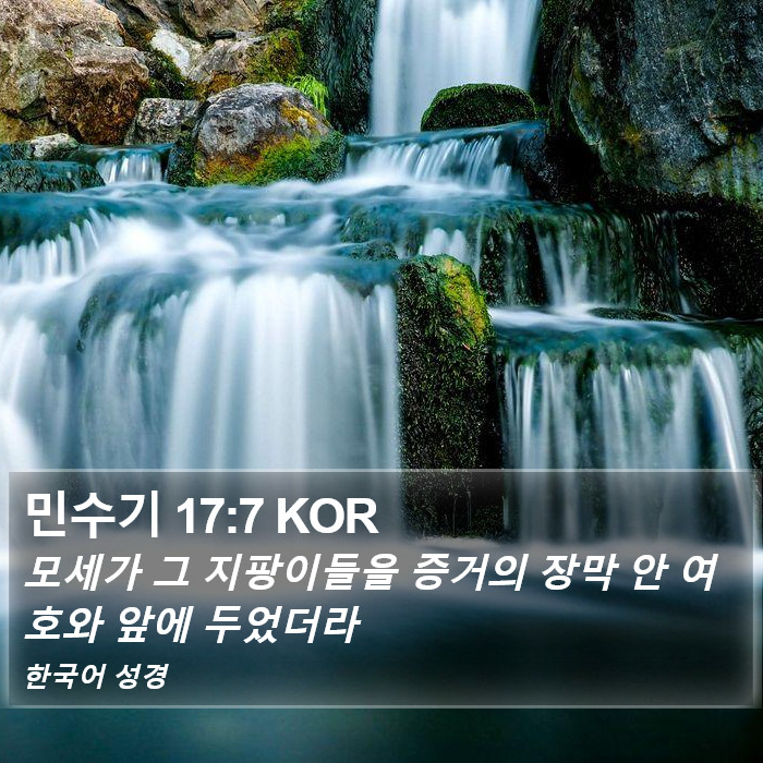 민수기 17:7 KOR Bible Study