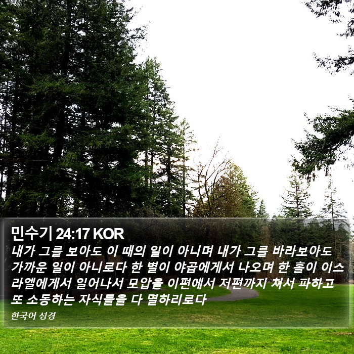 민수기 24:17 KOR Bible Study