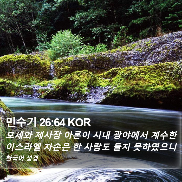 민수기 26:64 KOR Bible Study