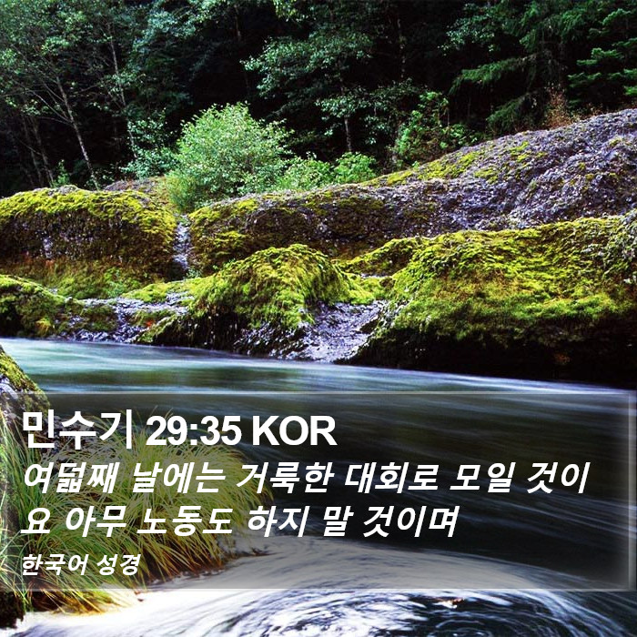 민수기 29:35 KOR Bible Study