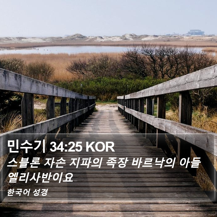 민수기 34:25 KOR Bible Study