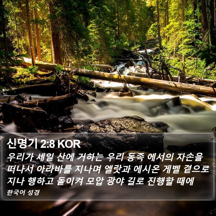 신명기 2:8 KOR Bible Study