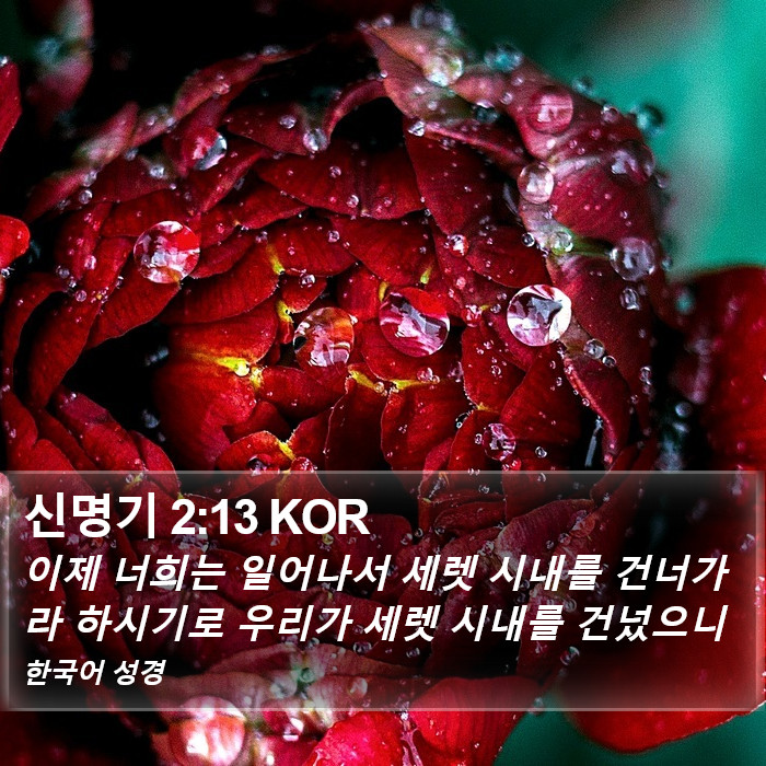 신명기 2:13 KOR Bible Study
