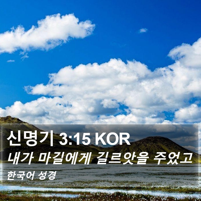 신명기 3:15 KOR Bible Study