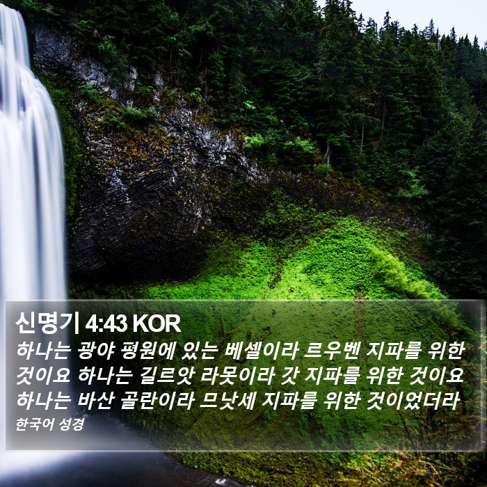 신명기 4:43 KOR Bible Study