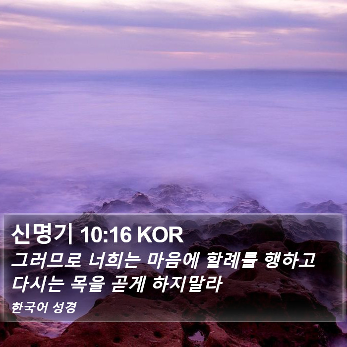 신명기 10:16 KOR Bible Study