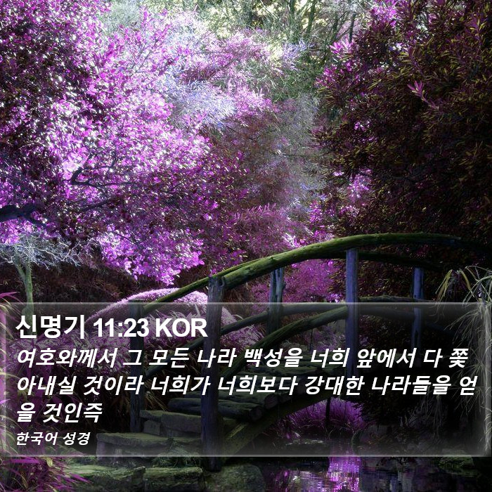 신명기 11:23 KOR Bible Study