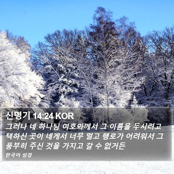 신명기 14:24 KOR Bible Study