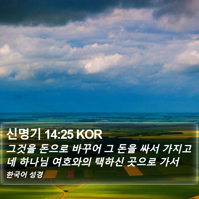 신명기 14:25 KOR Bible Study