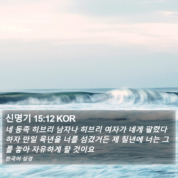 신명기 15:12 KOR Bible Study