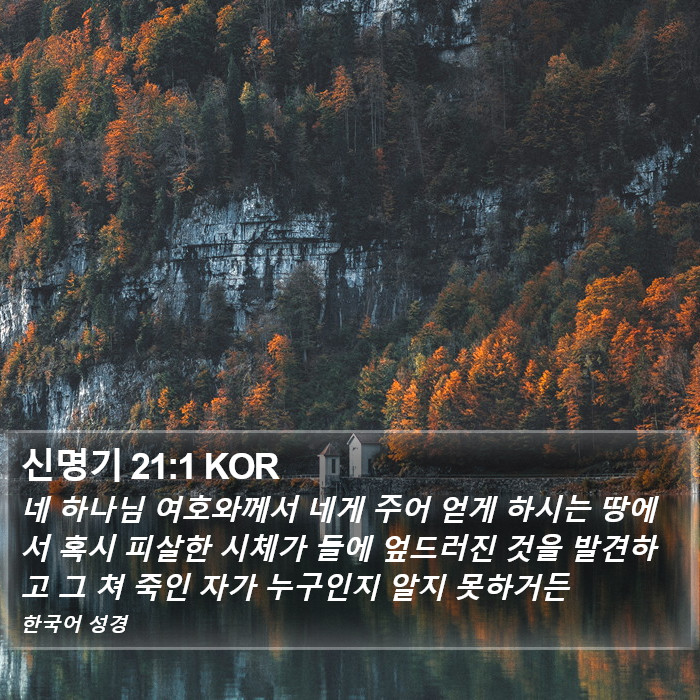 신명기 21:1 KOR Bible Study