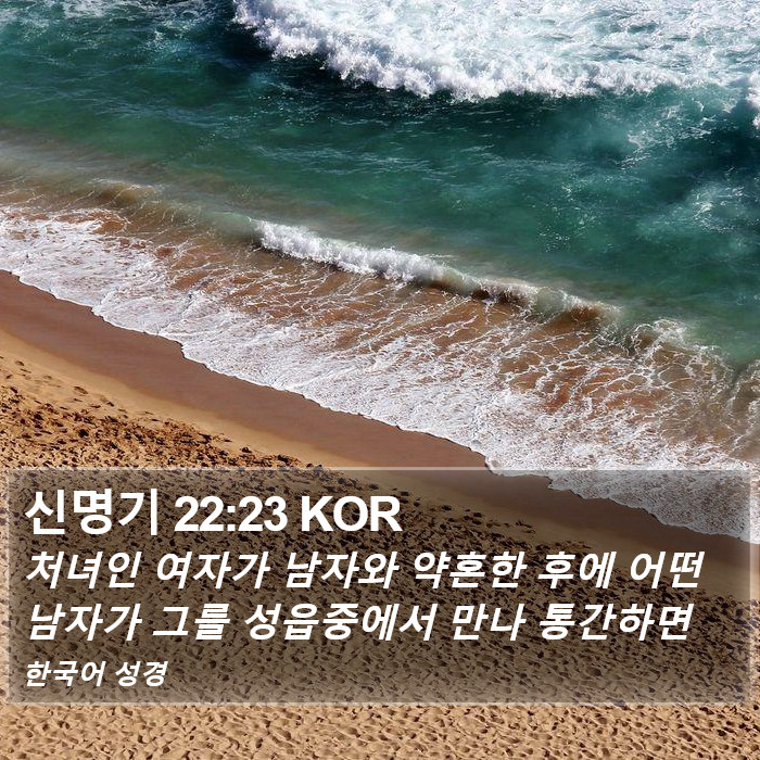 신명기 22:23 KOR Bible Study