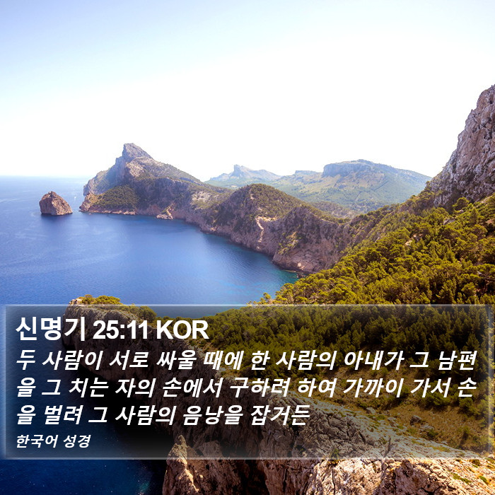 신명기 25:11 KOR Bible Study