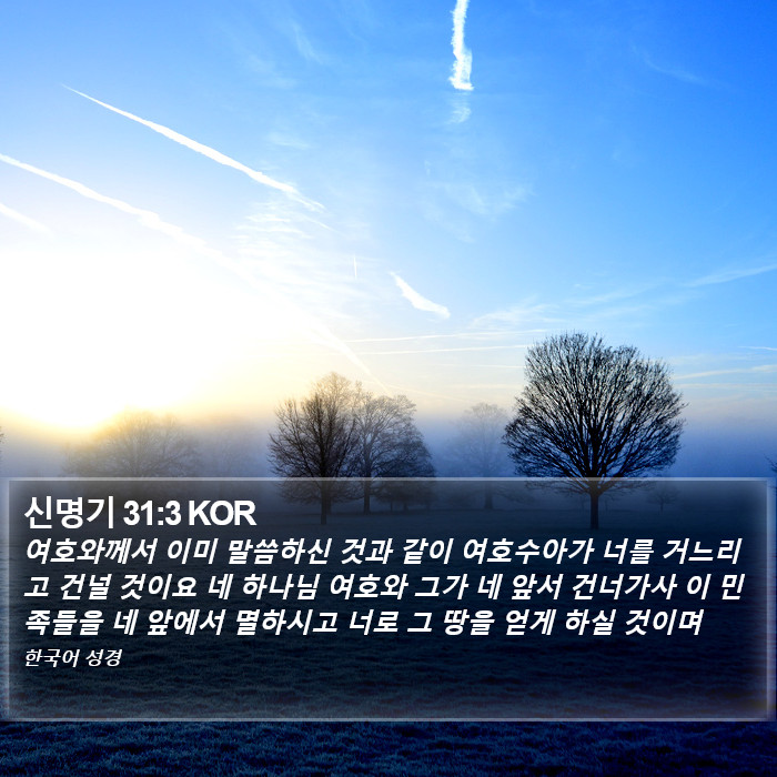 신명기 31:3 KOR Bible Study