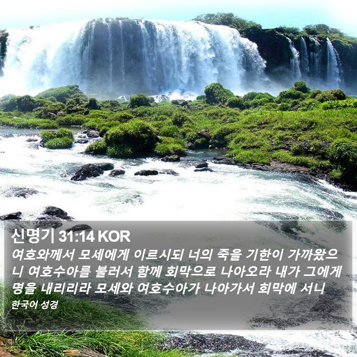 신명기 31:14 KOR Bible Study