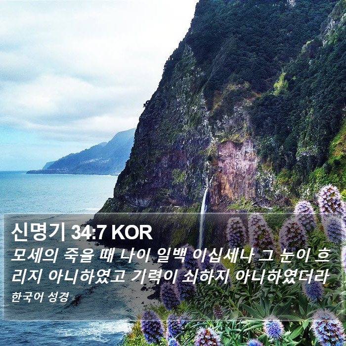 신명기 34:7 KOR Bible Study