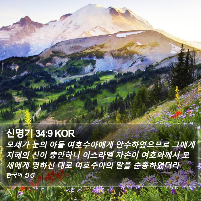 신명기 34:9 KOR Bible Study