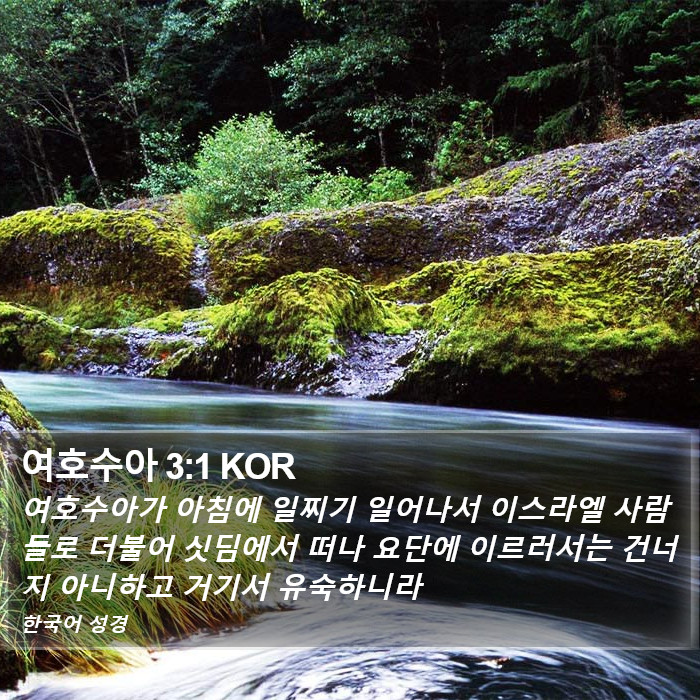 여호수아 3:1 KOR Bible Study