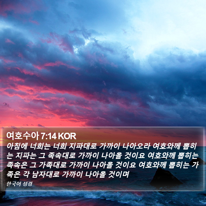 여호수아 7:14 KOR Bible Study