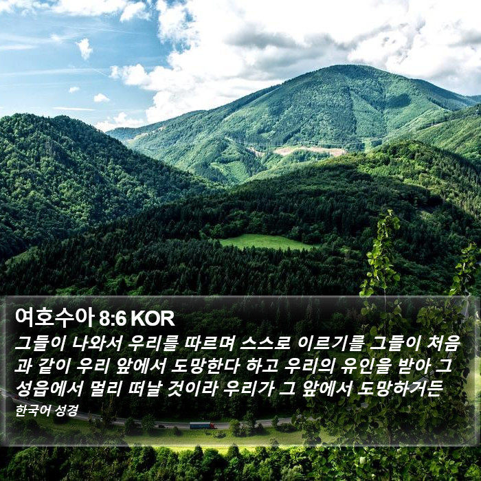여호수아 8:6 KOR Bible Study