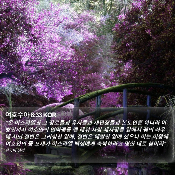 여호수아 8:33 KOR Bible Study
