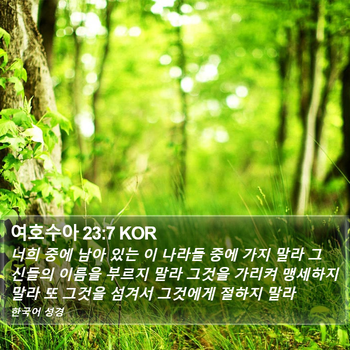 여호수아 23:7 KOR Bible Study