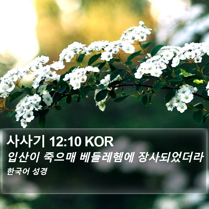 사사기 12:10 KOR Bible Study