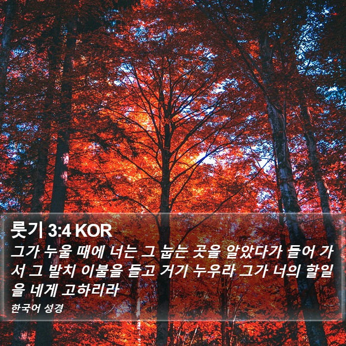 룻기 3:4 KOR Bible Study