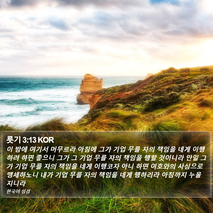 룻기 3:13 KOR Bible Study