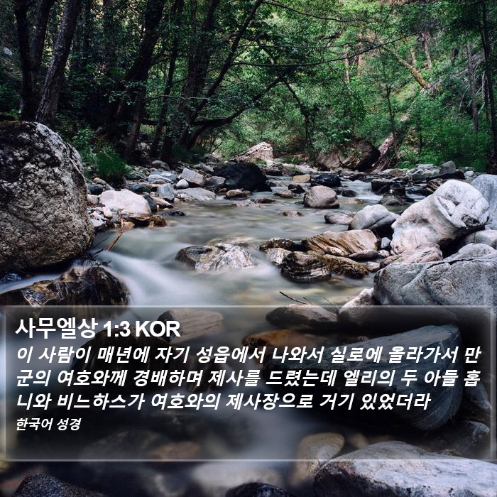 사무엘상 1:3 KOR Bible Study