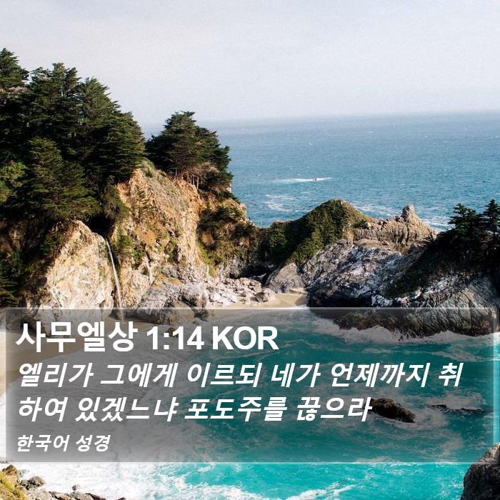 사무엘상 1:14 KOR Bible Study