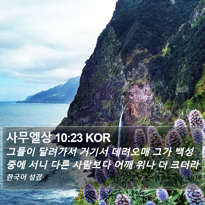 사무엘상 10:23 KOR Bible Study