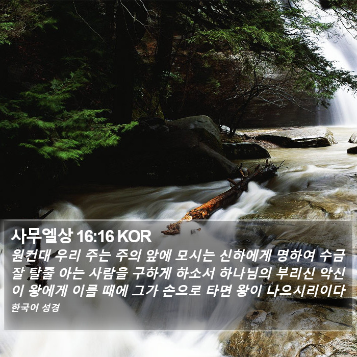 사무엘상 16:16 KOR Bible Study