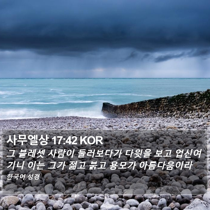 사무엘상 17:42 KOR Bible Study