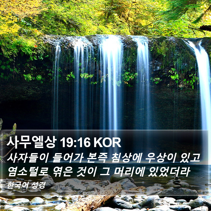 사무엘상 19:16 KOR Bible Study