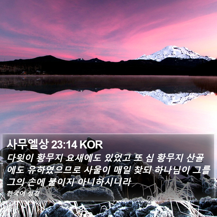 사무엘상 23:14 KOR Bible Study