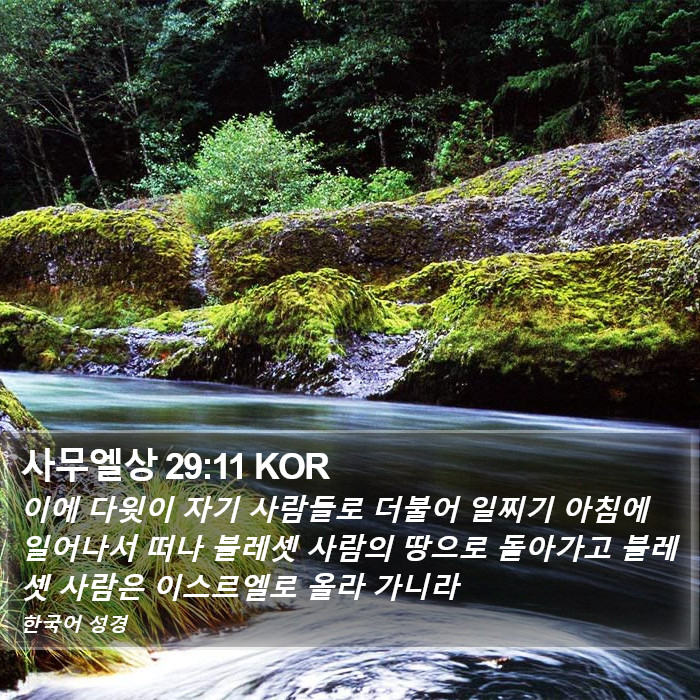 사무엘상 29:11 KOR Bible Study